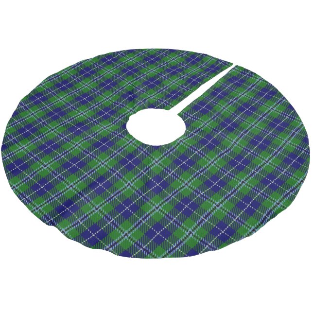 Skotsk klanDouglas Tartan Julgransmatta Borstad Polyester (Vinklad)