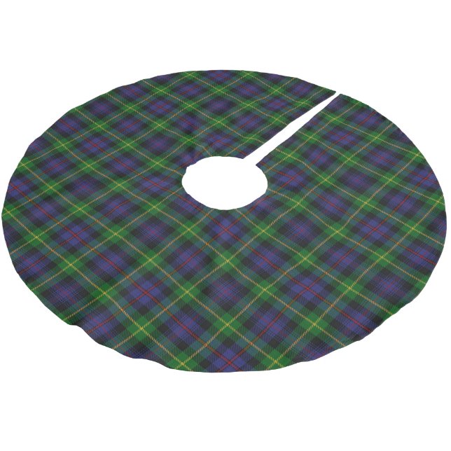 Skotsk klanFarquharson Tartan Julgransmatta Borstad Polyester (Vinklad)