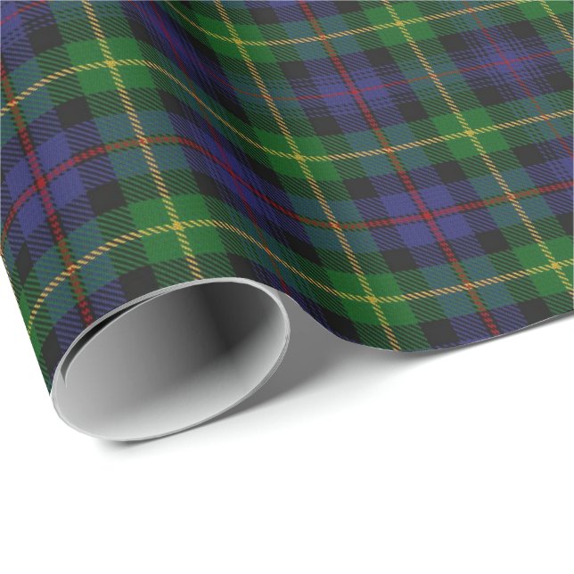 Skotsk klanFarquharson Tartan Presentpapper (Rullad Hörn)