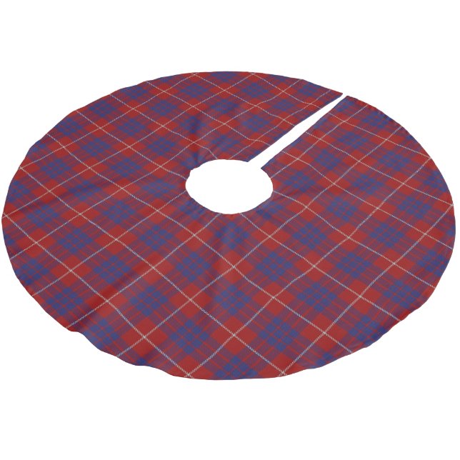 Skotsk klanHamilton Tartan Julgransmatta Borstad Polyester (Vinklad)
