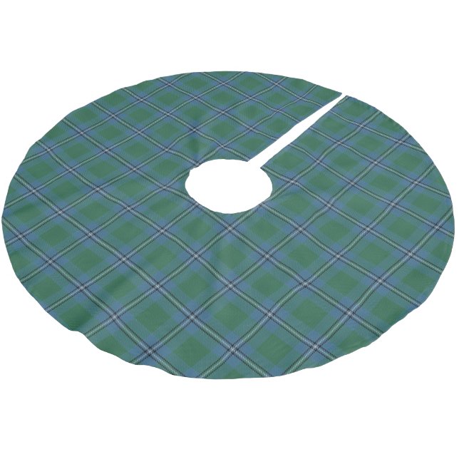 Skotsk klanIrvine Irwin Tartan Julgransmatta Borstad Polyester (Vinklad)