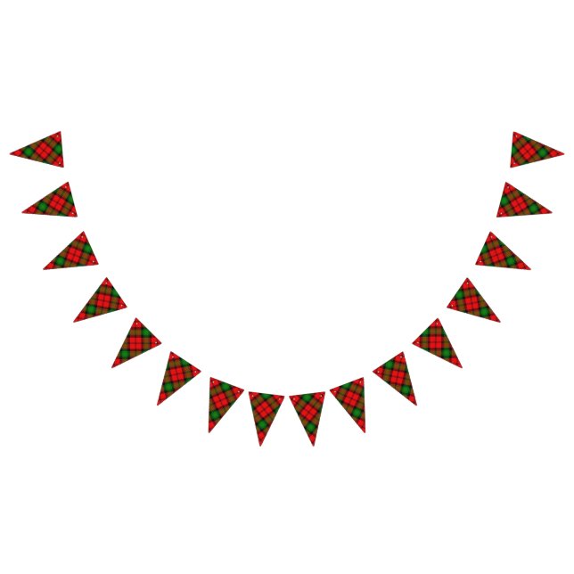 Skotsk klanKerr Tartan Vimplar (Alla)