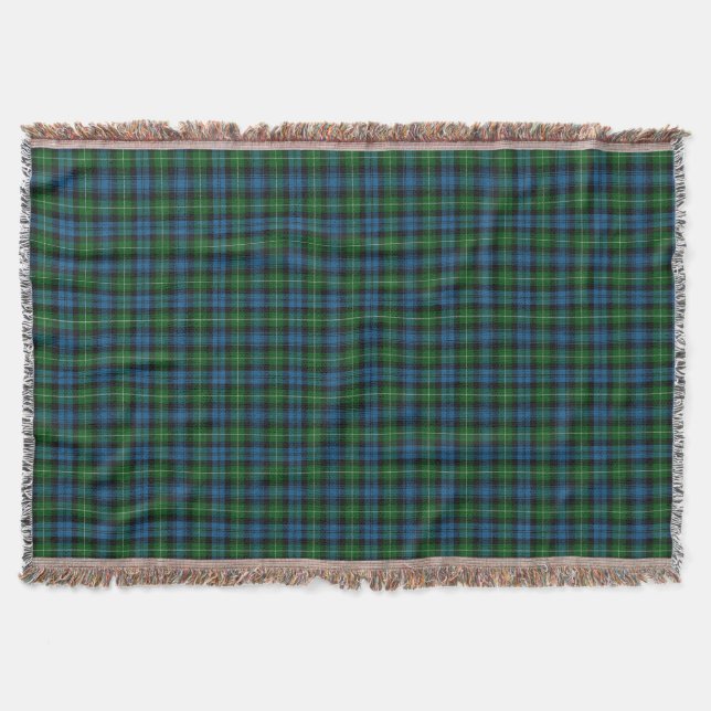 Skotsk klanLamont Tartan Filt (Framsidan)