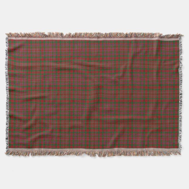 Skotsk klanMacAlister Tartan Filt (Framsidan)