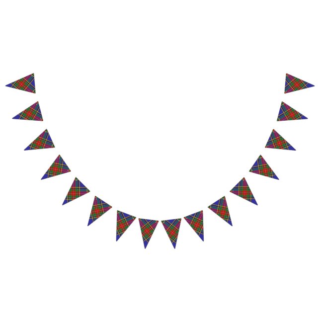 Skotsk klanMacBeth Tartan Vimplar (Alla)