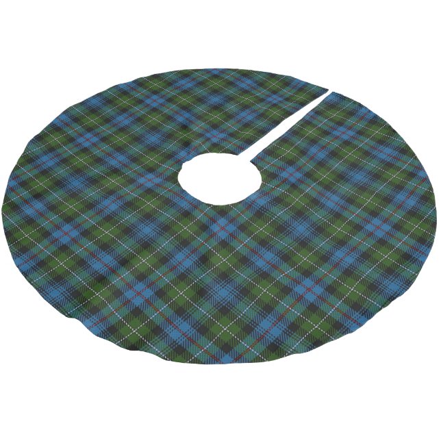 Skotsk klanMacKenzie Tartan Julgransmatta Borstad Polyester (Vinklad)