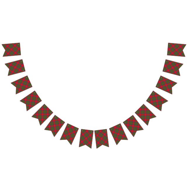 Skotsk klanMacKintosh Tartan Vimplar (Alla)