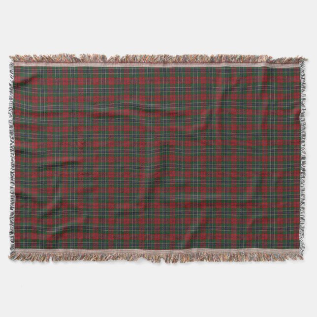 Skotsk klanMacLean Tartan Filt (Framsidan)