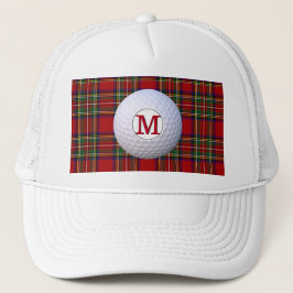 Skotsk klanmonogram Royal Stewart Tartan Plaid Keps