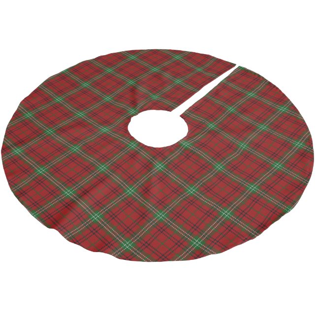 Skotsk klanMorrison Tartan Julgransmatta Borstad Polyester (Vinklad)