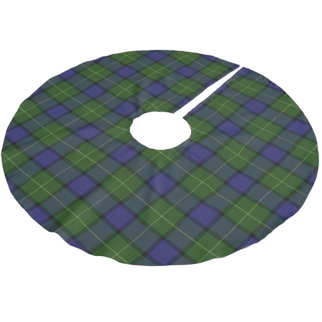 Skotsk klanMuir Tartan Julgransmatta Borstad Polyester (Vinklad)