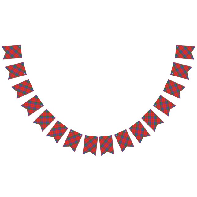 Skotsk klanRobertson Tartan Vimplar (Alla)