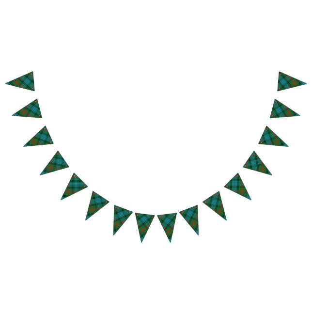 Skotsk klanRoss Tartan Vimplar (Alla)