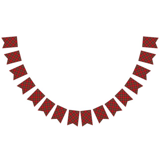 Skotsk klanStewart Stuart Tartan Vimplar (Alla)