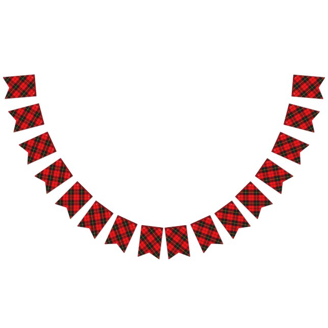 Skotsk klanWallace Tartan Vimplar (Alla)