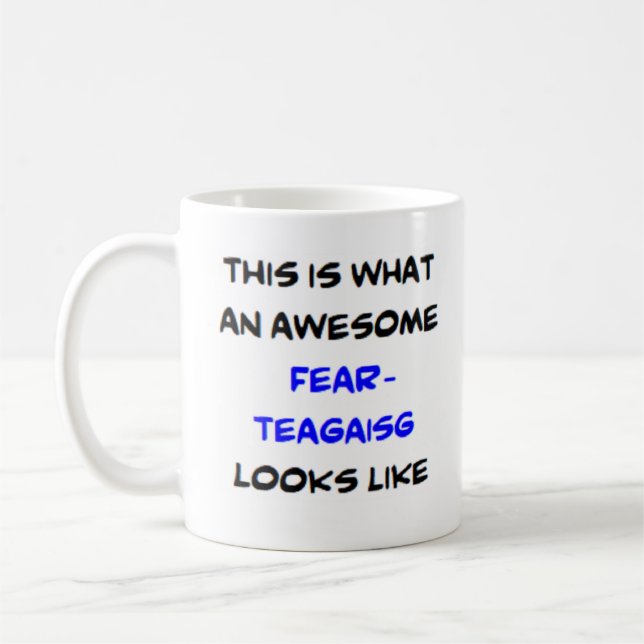 skotsk lärare, Räddningsteagaisg, fantastisk Kaffemugg (Vänster)