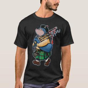 Skotsk Mole av den Kintyre marschen med säckpipa T Shirt
