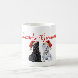 Skotsk och West Highland White Terrier-mugg Kaffemugg