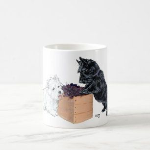 Skotsk och West Highland White Terrier-mugg Kaffemugg