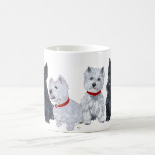 Skotsk och West Highland White Terrier-mugg Kaffemugg