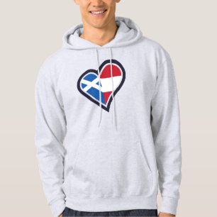 Skotsk österrikiskt hjärta – Älska Skottland och Ö Hoodie