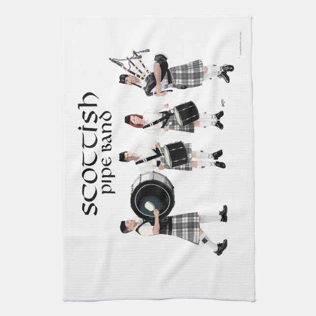 Skotsk Pipeband Kökshandduk (Vertikal)