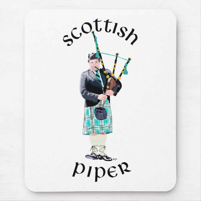 Skotsk Piper - Turkos Musmatta (Framsidan)