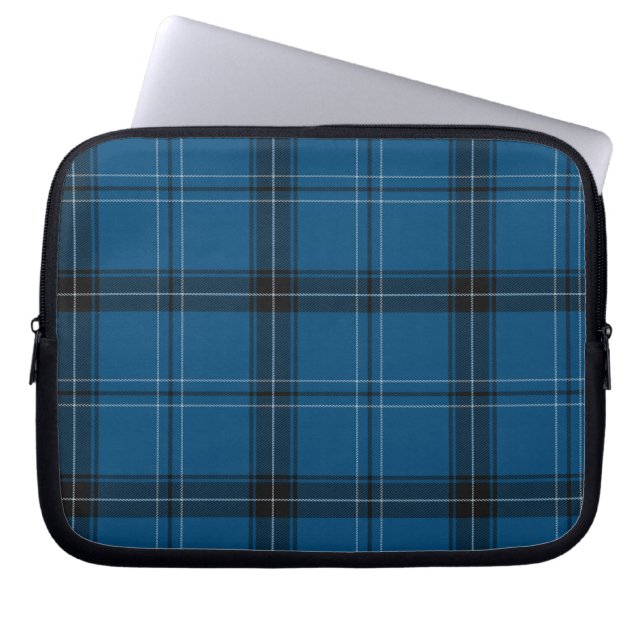 Skotsk Ramsay Blue Tartan Laptop Fodral (Framsidan)