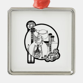 Skotsk Rennie Mackintosh inspirerad dekoration