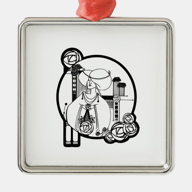 Skotsk Rennie Mackintosh inspirerad dekoration (Framsidan)