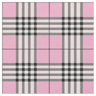 Skotsk Rosa i Tyska Tartan Mönster Tyg