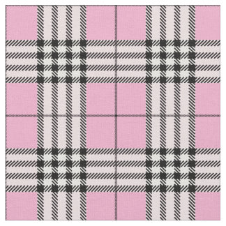 Skotsk Rosa i Tyska Tartan Mönster Tyg