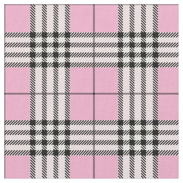 Skotsk Rosa i Tyska Tartan Mönster Tyg (Närbild)