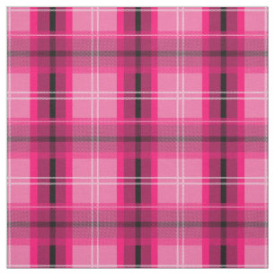 Skotsk rosa plaid, tyg