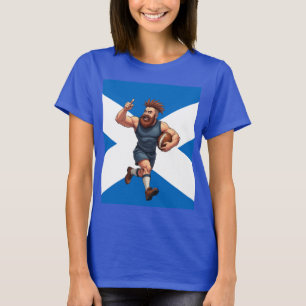 Skotsk Rugby Hjälte T Shirt