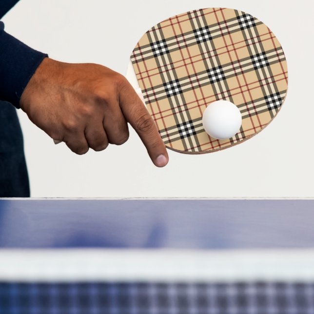 Skotsk rutmönster     pingisracket (Insitu)