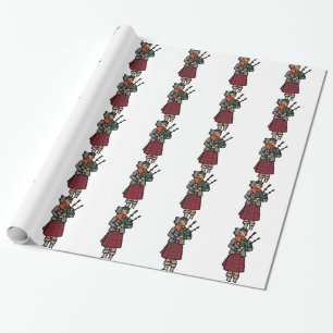 Skotsk säckpipeblåsare presentpapper