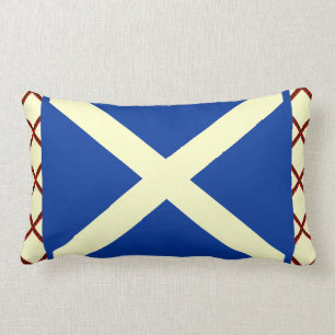 Skotsk Saltire för William Wallace Tartan flagga Lumbarkudde