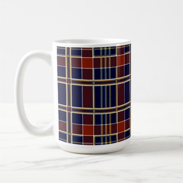 skotsk schackrutor kaffekopp (Vänster)