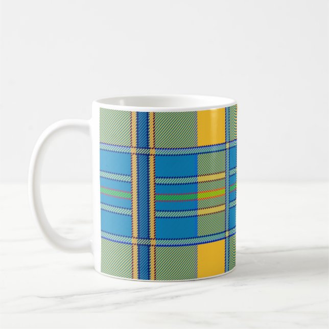 skotsk schalettmönstrad kaffekopp (Vänster)