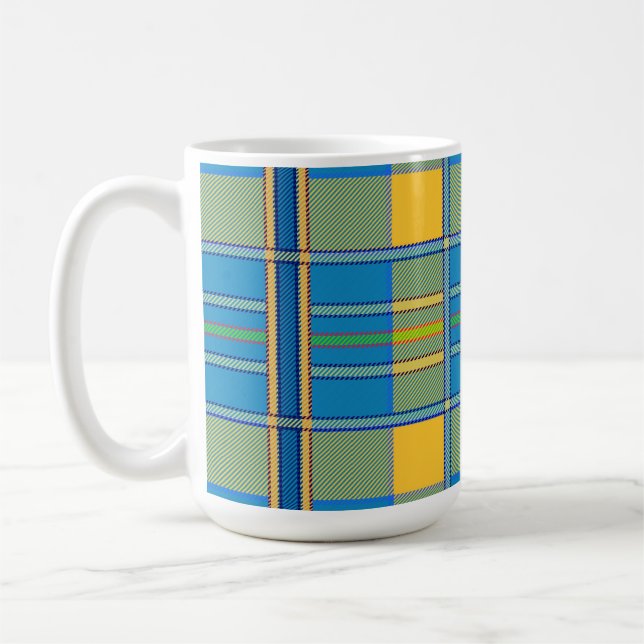 skotsk schalettmönstrad kaffekopp (Vänster)