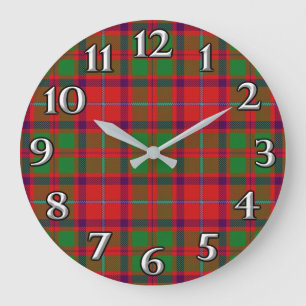 Skotsk Shaw för Time brytningklan Tartan Stor Klocka