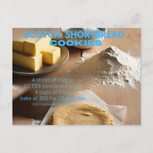 skotsk shortbread-kaka Postcard Vykort