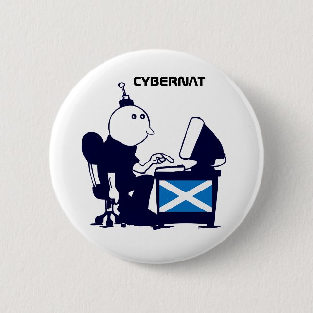 Skotsk självständighet Indy Cybernat knäppas Knapp (Framsida)
