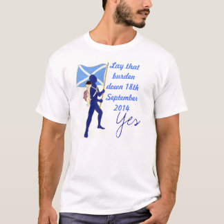 Skotsk självständighet röstar daterar tshirten tee shirt