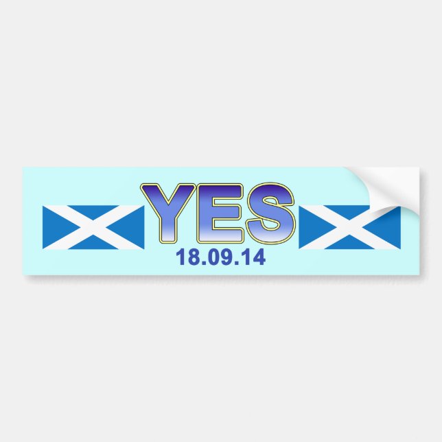 Skotsk självständighetIndy Saltire bildekal (Framsidan)