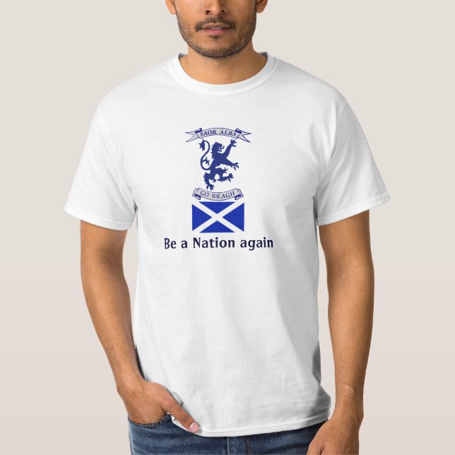 Skotsk självständighetSaltire T skjorta T-shirt (Framsida)