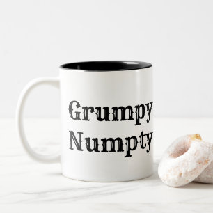 Skotsk Slang, Grumpy Numpty Två-Tonad Mugg