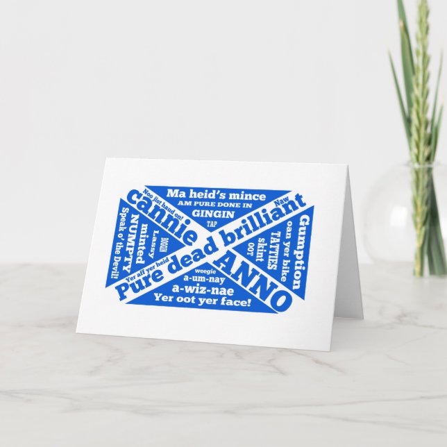 Skotsk slang och fraser kort (Framsida)