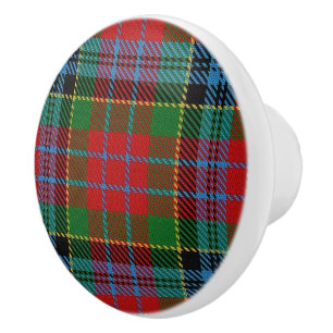Skotsk Storhet Clan Kidd Tartan Rutmönster Knopp